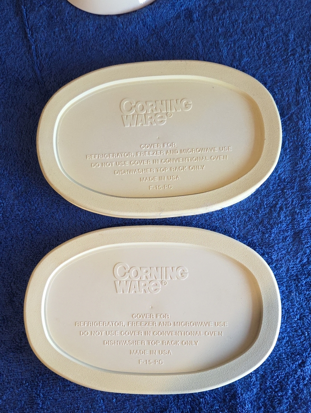 Two French White Casserole Dishes - Picture 7 of 7